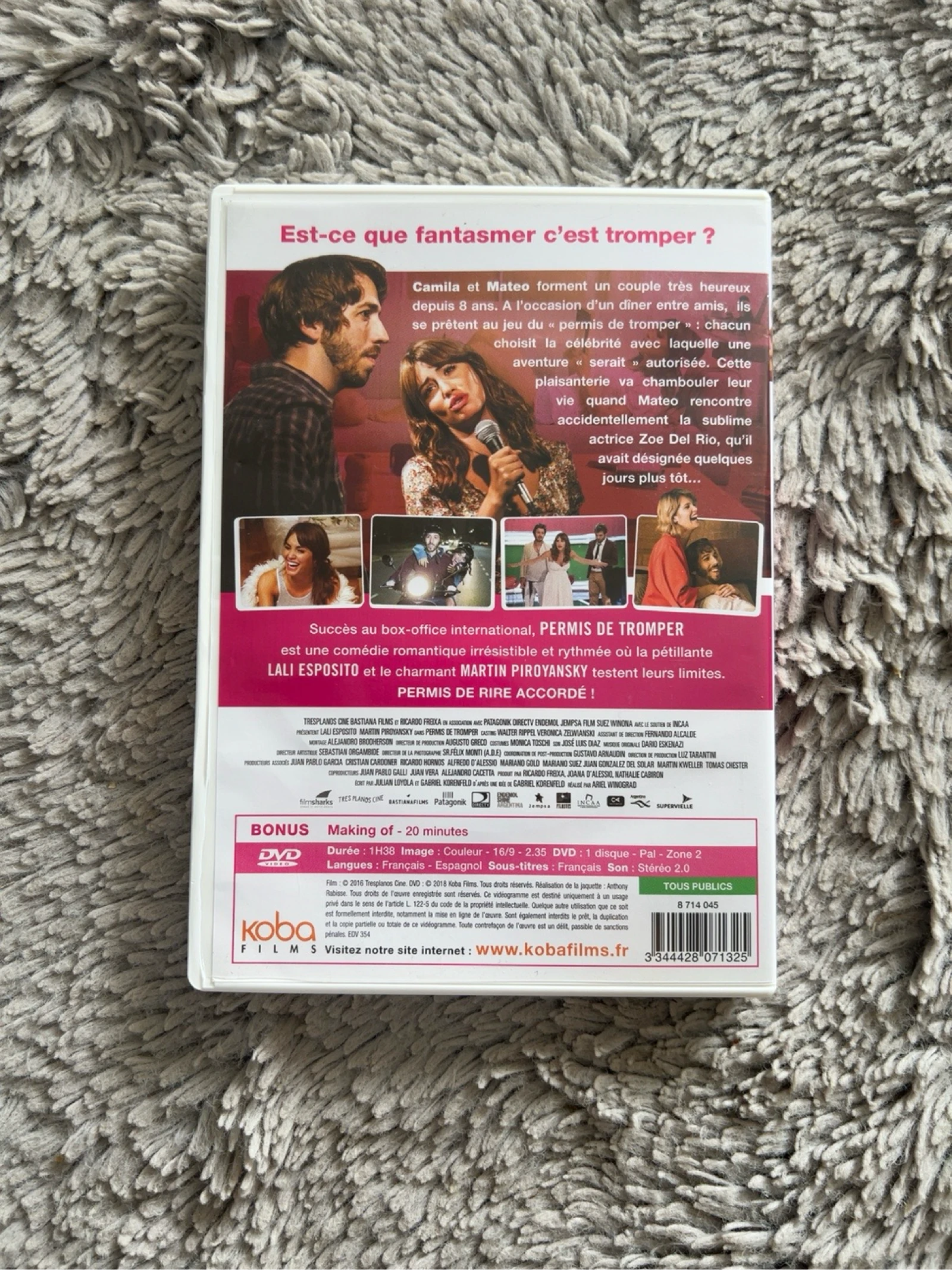 DVD Permis de Tromper – Comédie romantique française – Très bon état – photo 2